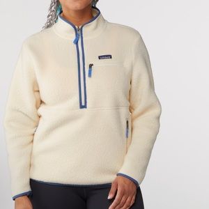 Cream Women's Patagonia Retro Pile Fleece Marsupial